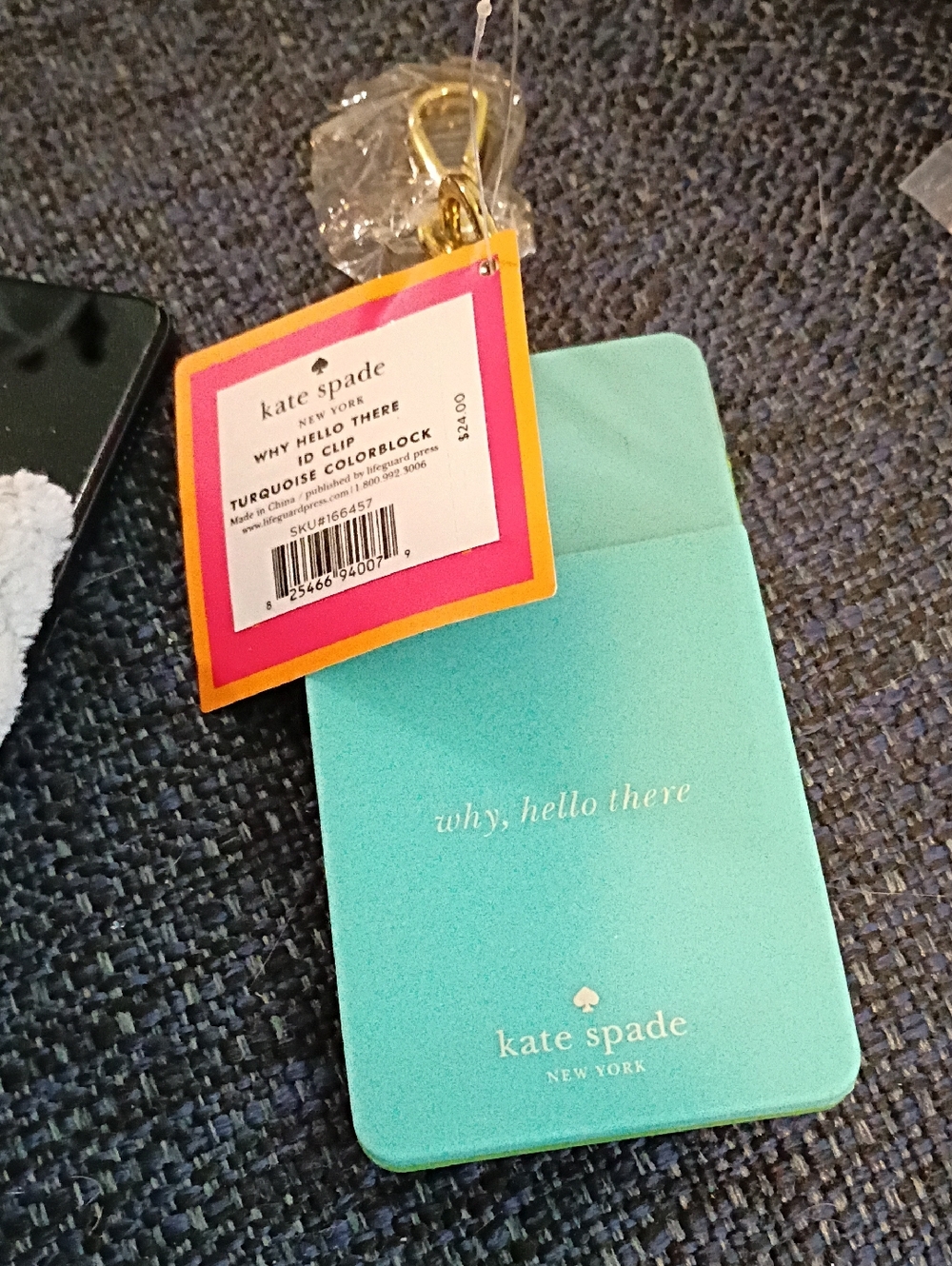 Kate Spade Turquoise card ID holder